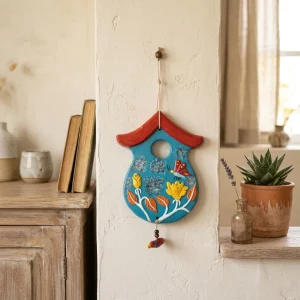 Azure Terracotta Hut Wall Hanging (Blue)
