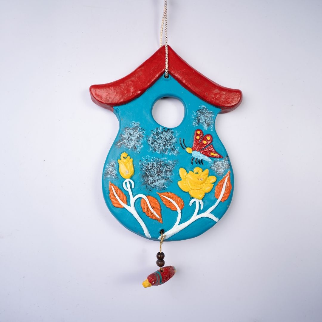 Azure Terracotta Hut Wall Hanging (Blue) - Image 5