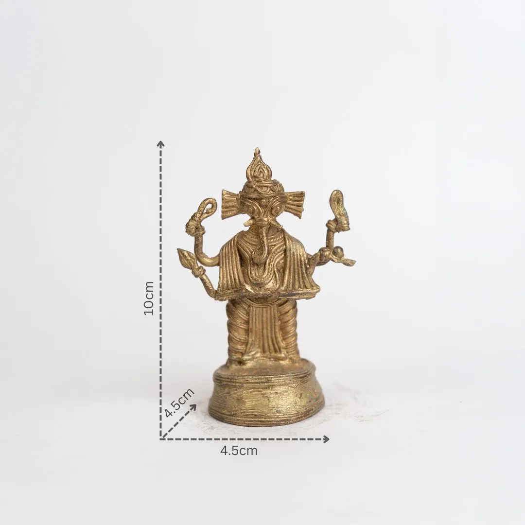 Dokra Style Lord Ganesh Figurine with dm