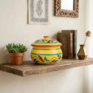 Terracotta Donga Handi (Yellow)